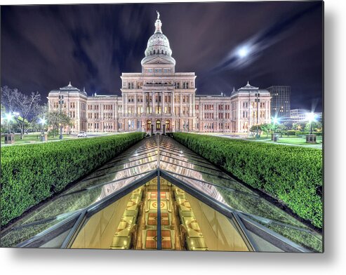 Outdoors Metal Print featuring the photograph Texas Capitol In Early Morning by Evan Gearing Photography