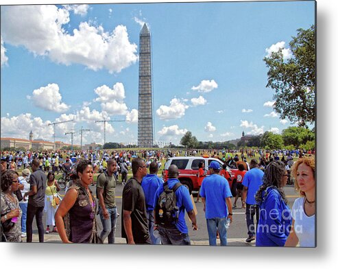 People Metal Print featuring the photograph The 50th Anniversary of the March on Washington by Walter Neal