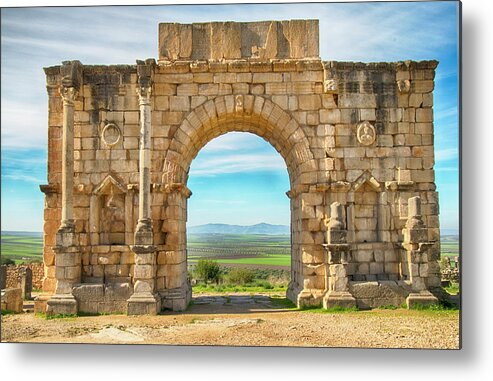 Volubilis Metal Print featuring the photograph The Arch by Jessica Levant
