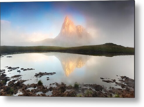 Dolomites Metal Print featuring the photograph The Beginning Of The Dream by Stefano Oppioni