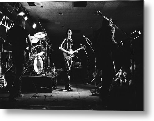 Elliot Easton Metal Print featuring the photograph The Cars Perform Live by Richard Mccaffrey
