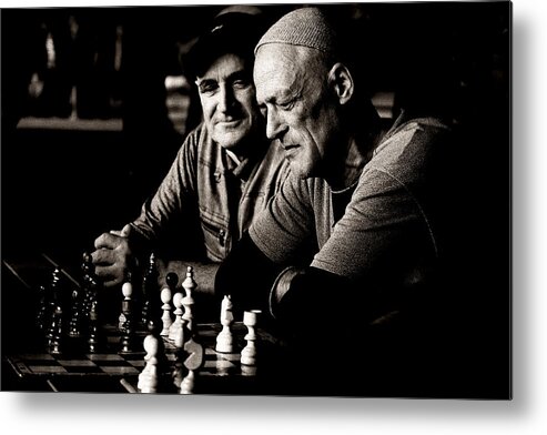 Chess Metal Print featuring the photograph The Chess Player by S.c.