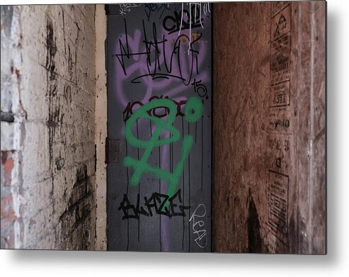 Urban Metal Print featuring the photograph The Depth Of Door by Kreddible Trout