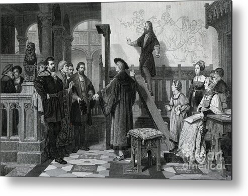 Artist Metal Print featuring the drawing The Emperor Maximilian And Albrecht by Print Collector