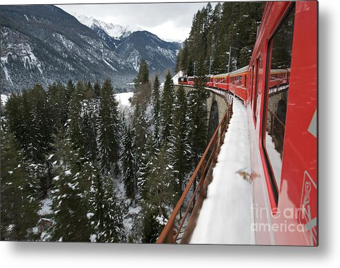 St Metal Print featuring the photograph The Glacier Express by Rudy Mareel