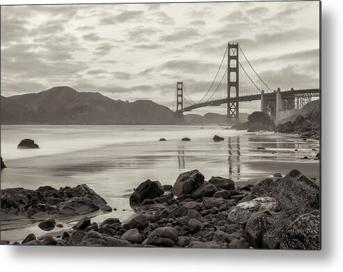 Golden Gate Bridge Metal Print featuring the photograph The Golden Gate by Marshall Beach by Jonathan Nguyen