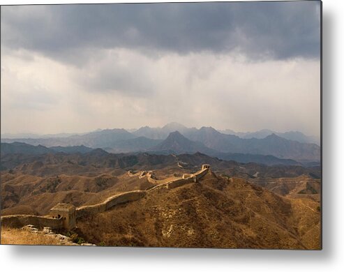 Chinese Culture Metal Print featuring the photograph The Great Wall Of China by John Woodworth