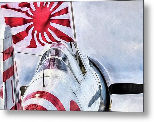 Warbird Metal Print featuring the digital art The I J N Zero by JC Findley