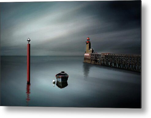 Manche Metal Print featuring the photograph The Jetty by Pierre Bacus