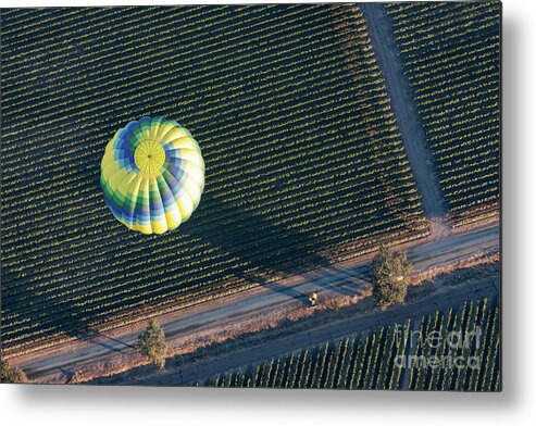 Hot Air Balloon Metal Print featuring the photograph The Landing by Ana V Ramirez