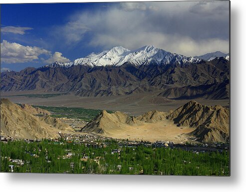 Scenics Metal Print featuring the photograph The Leh City by Photograph By Nilanjan Sasmal