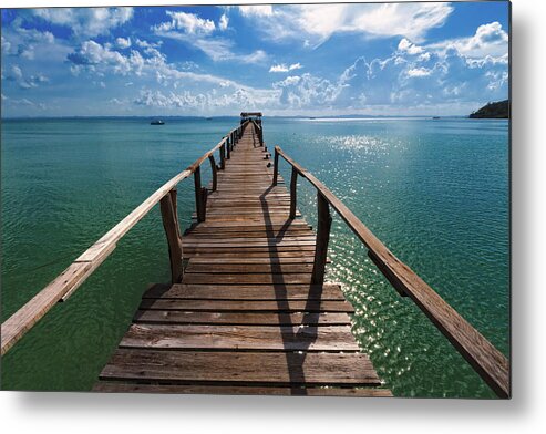 Tranquility Metal Print featuring the photograph The Long Stretch Sibu Island, Malaysia by Photography By Spintheday