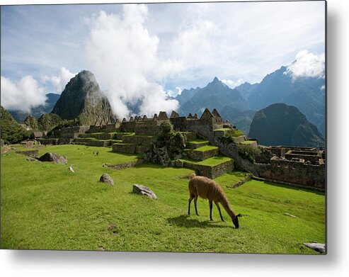 Machu Picchu Metal Print featuring the photograph The Lost Inca City Of Machu Picchu by Elmvilla