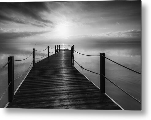 Lake
Dock
Umbria
Trasimeno Metal Print featuring the photograph The New Dock by Sergio Barboni