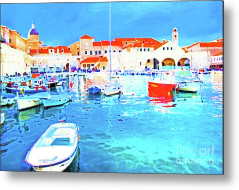 Croatia Metal Print featuring the photograph The Old Harbor by Becqi Sherman