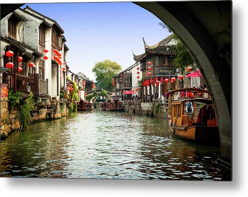 Grand Canal Suzhou Metal Print featuring the photograph The Oriental Venice by Kathryn McBride