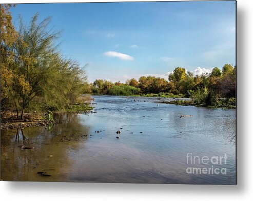 Arizona Metal Print featuring the photograph The Salt at Three Rivers by Kathy McClure