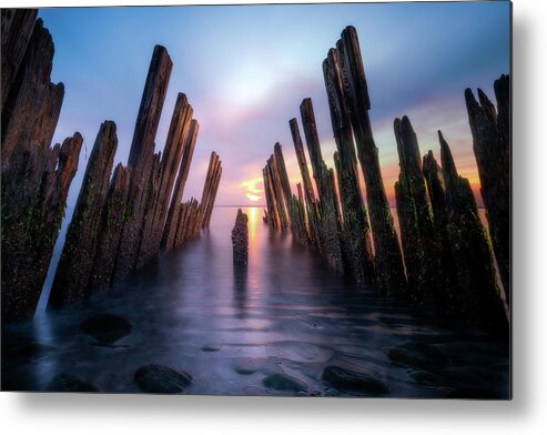 Sunset Metal Print featuring the photograph The Sticks by John Randazzo