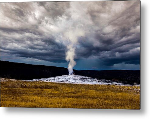 Clouds; Nature; Geyser Metal Print featuring the photograph The Storm In Making by Saikiran Bhagavatula