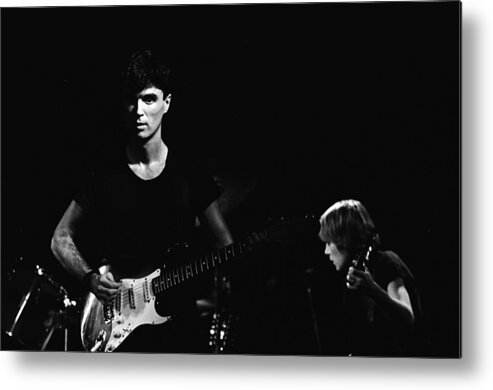 San Francisco Metal Print featuring the photograph The Talking Heads Perform Live by Richard Mccaffrey