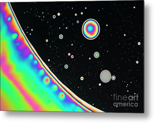 Soap Metal Print featuring the photograph Thin Film Of Soap by Karl Gaff / Science Photo Library