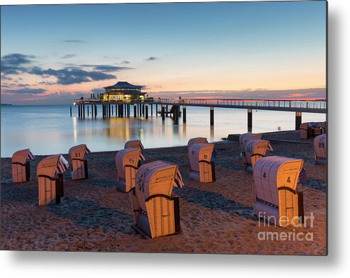 Restaurant Metal Print featuring the photograph Timmendorfer Strand by Arterra Picture Library