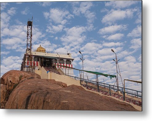 Architecture Metal Print featuring the photograph Tiruchirappalli, Rockfort Temple by Maria Heyens