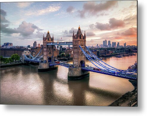 England Metal Print featuring the photograph Tower Bridge Taken From City Hall by Joe Daniel Price
