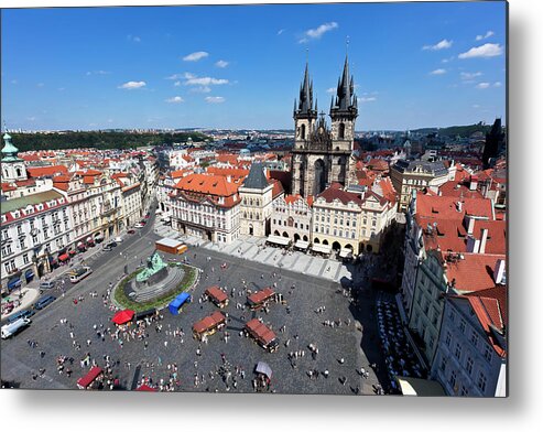 People Metal Print featuring the photograph Town Square, Prague by Pawel.gaul