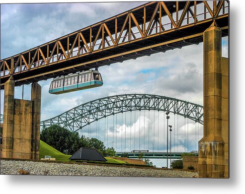 Tram Metal Print featuring the photograph Tram to Mud Island by James C Richardson