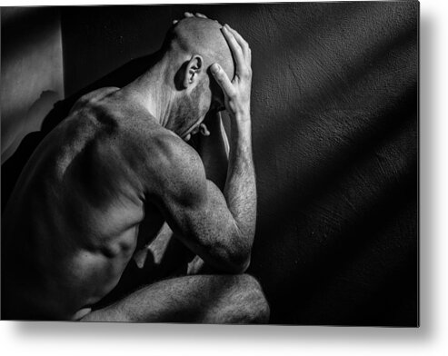 Male Metal Print featuring the photograph Trapped by Colin Dixon