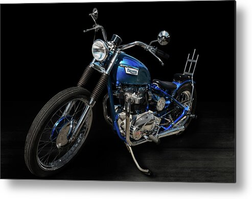 Triumph Metal Print featuring the photograph Triumph Chopper by Andy Romanoff
