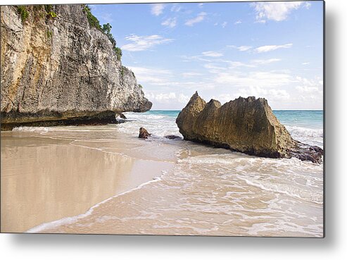 Tranquility Metal Print featuring the photograph Tulum by Fabian Jurado's Photography.