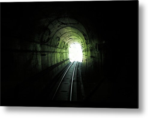 Tranquility Metal Print featuring the photograph Tunnel Of Railway by Sot