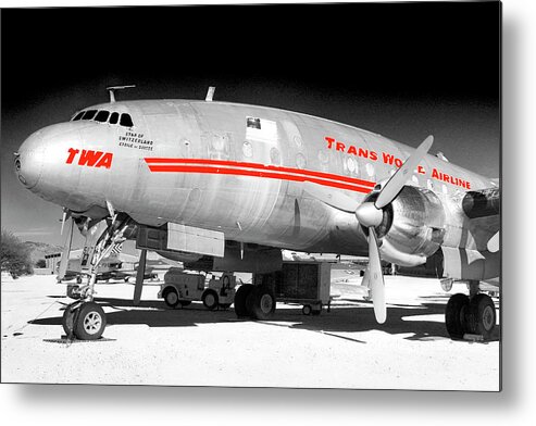 Twa Metal Print featuring the photograph TWA Constellation by Chris Smith