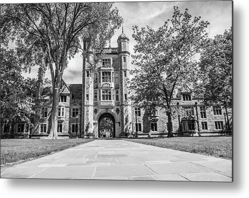Big Ten Campus Metal Print featuring the photograph University of Michigan Law Quad by John McGraw