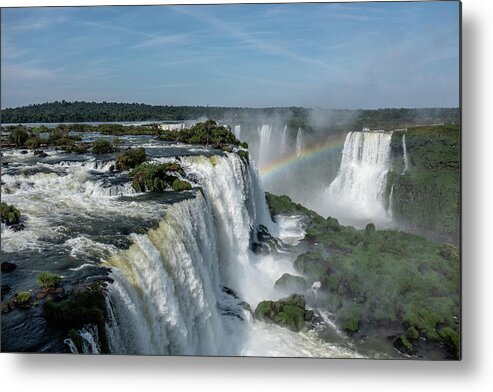 Iguazu Metal Print featuring the photograph Upper Iguazu Falls by Mark Hunter