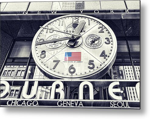 Us Time Metal Print featuring the photograph US Time by Sharon Popek