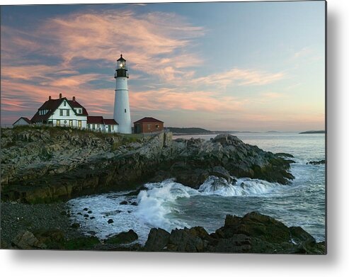 Scenics Metal Print featuring the photograph Usa, Maine, Cape Elizabeth, Portland by Visionsofamerica/joe Sohm
