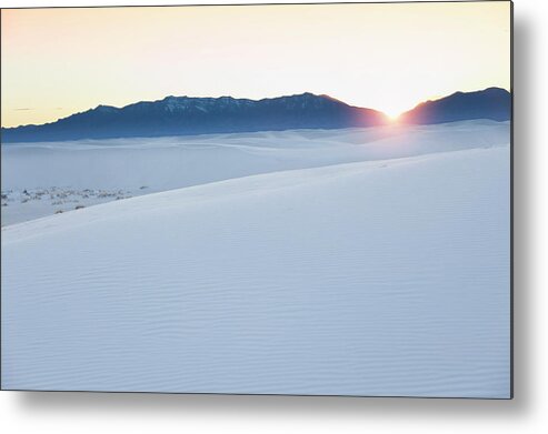 Scenics Metal Print featuring the photograph Usa, New Mexico, White Sands National by Vstock