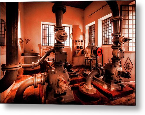 Industrial Metal Print featuring the photograph Utility Industrial Research Kitchen by Micah Offman