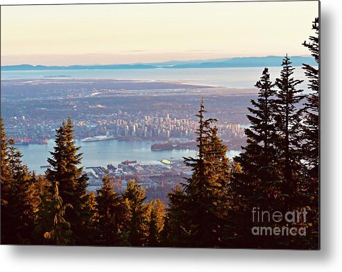 Cityscape Metal Print featuring the photograph Vancouver Vista From The Top by Gary F Richards