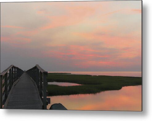 Water Metal Print featuring the photograph Vanishing Boardwalk at Gray's Beach 4 by Doolittle Photography and Art