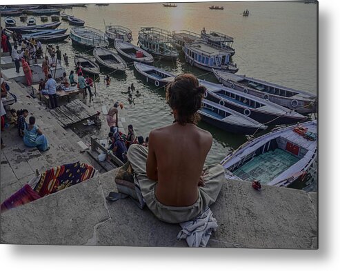 Varanasi
Ghats Of Varanasi Metal Print featuring the photograph Varanasi by Deepa Das