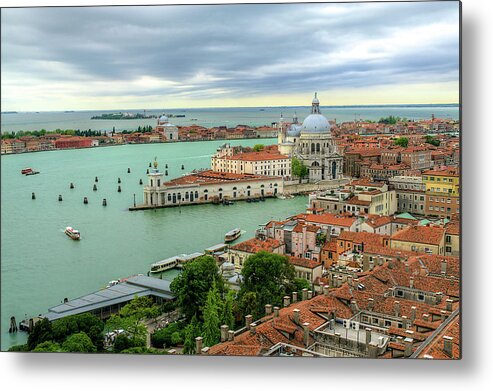 Hdr Metal Print featuring the photograph Venice from Above by Rebekah Zivicki