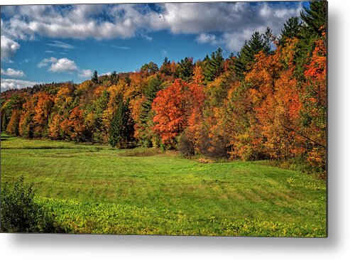 Hayward Garden Putney Vermont Metal Print featuring the photograph Vermont Autumn Colors by Tom Singleton