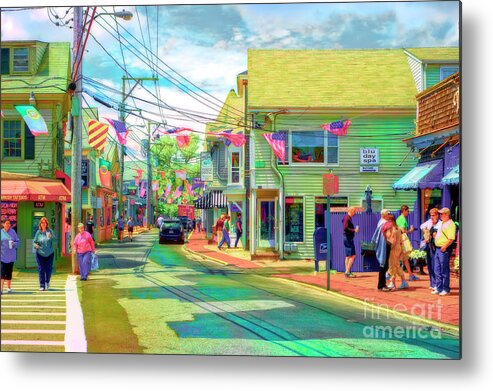 Cape Cod Metal Print featuring the photograph Vibrant Provincetown Massachusetts by Jack Torcello
