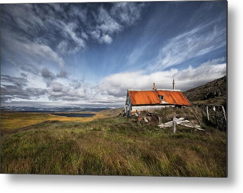 Landscape Metal Print featuring the photograph View From The Past by orsteinn H. Ingibergsson