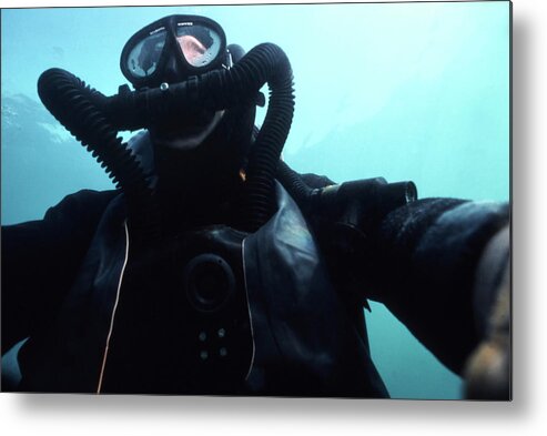 Underwater Metal Print featuring the photograph View Looking Up At A Navy Seal Combat by Stocktrek Images