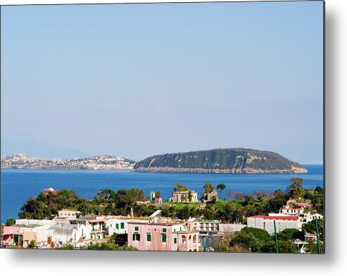 Bay Of Water Metal Print featuring the photograph View Of Procida Island From Ischia by Angelafoto
